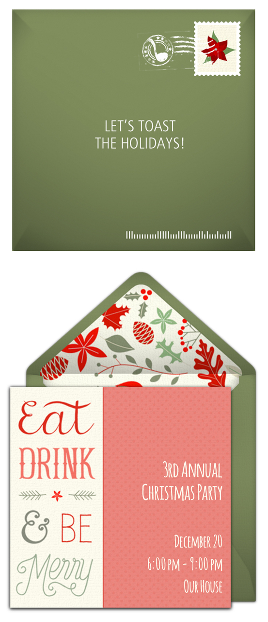 Free Christmas party invitations